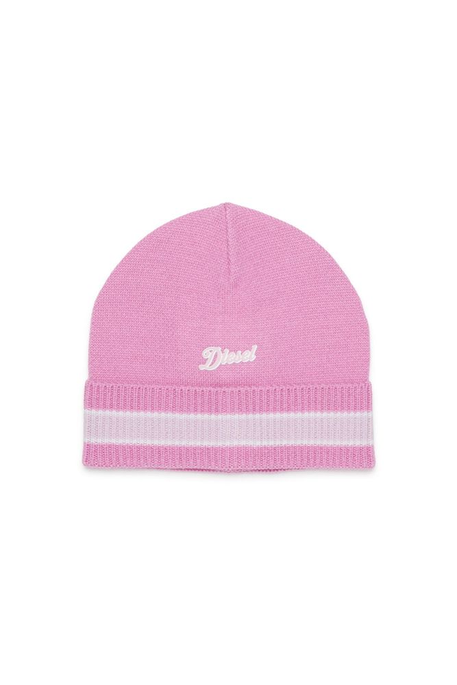 Diesel Kids Fmob 로고 니트 모자
