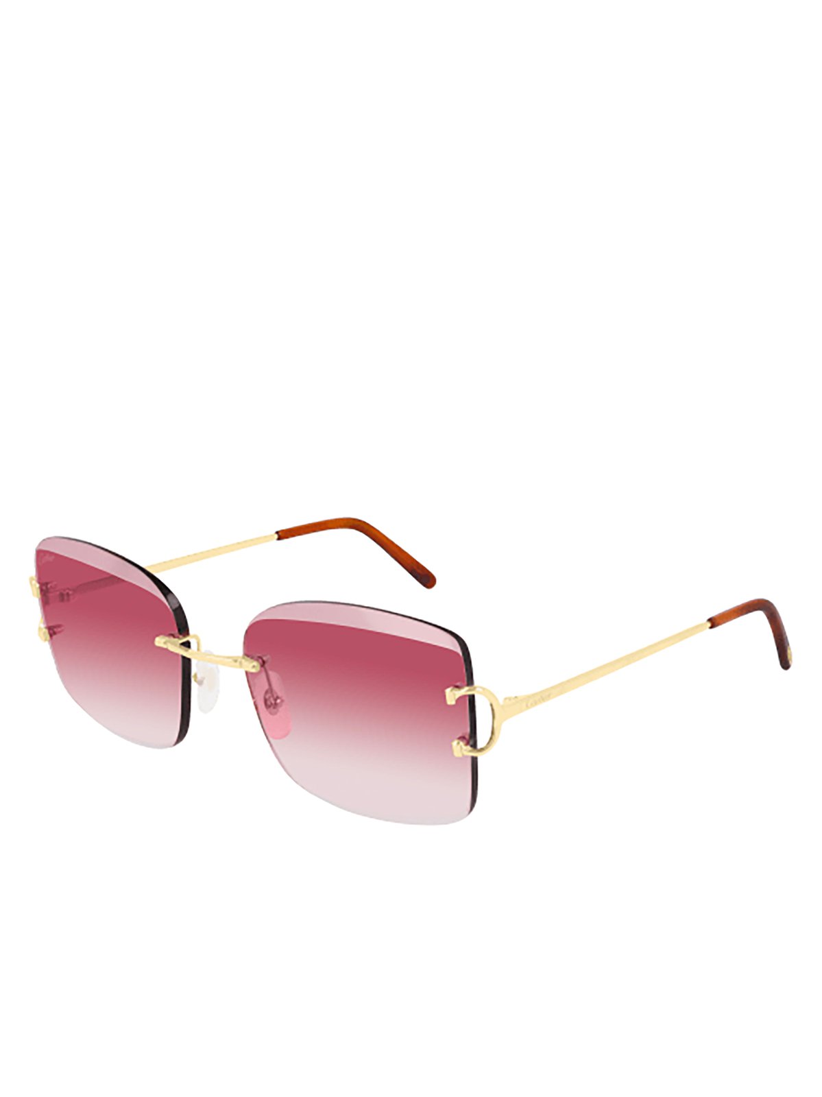 Cartier Square Rimless Sunglasses