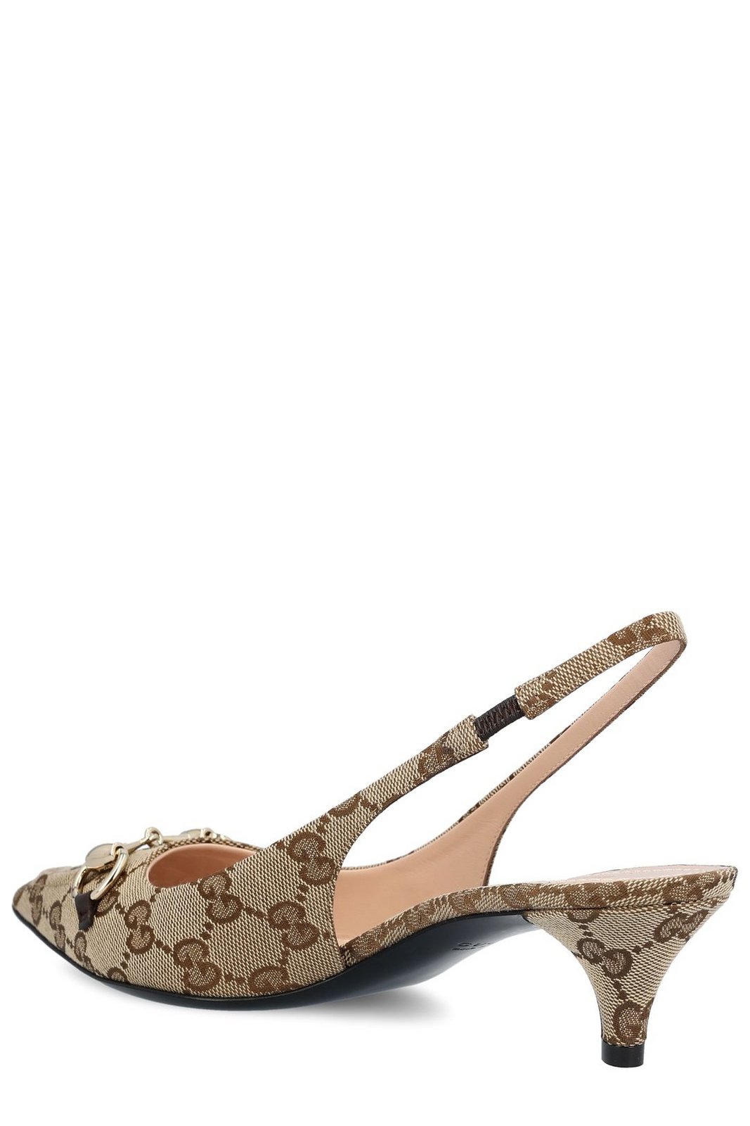 Gucci GG Monogrammed Slingback Pumps