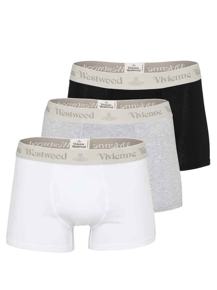 Vivienne Westwood Three Pack Logo Waistband Boxers – Cettire