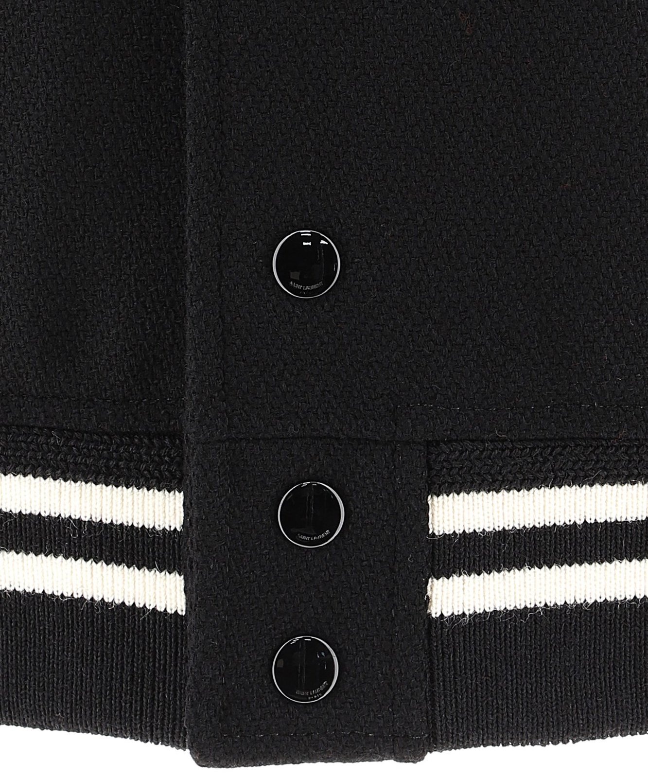 Saint Laurent Snap-Buttoned Teddy Bomber Jacket
