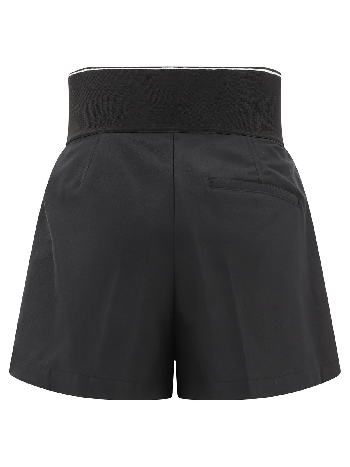 Alexander Wang Logo Waistband High-Waist Shorts