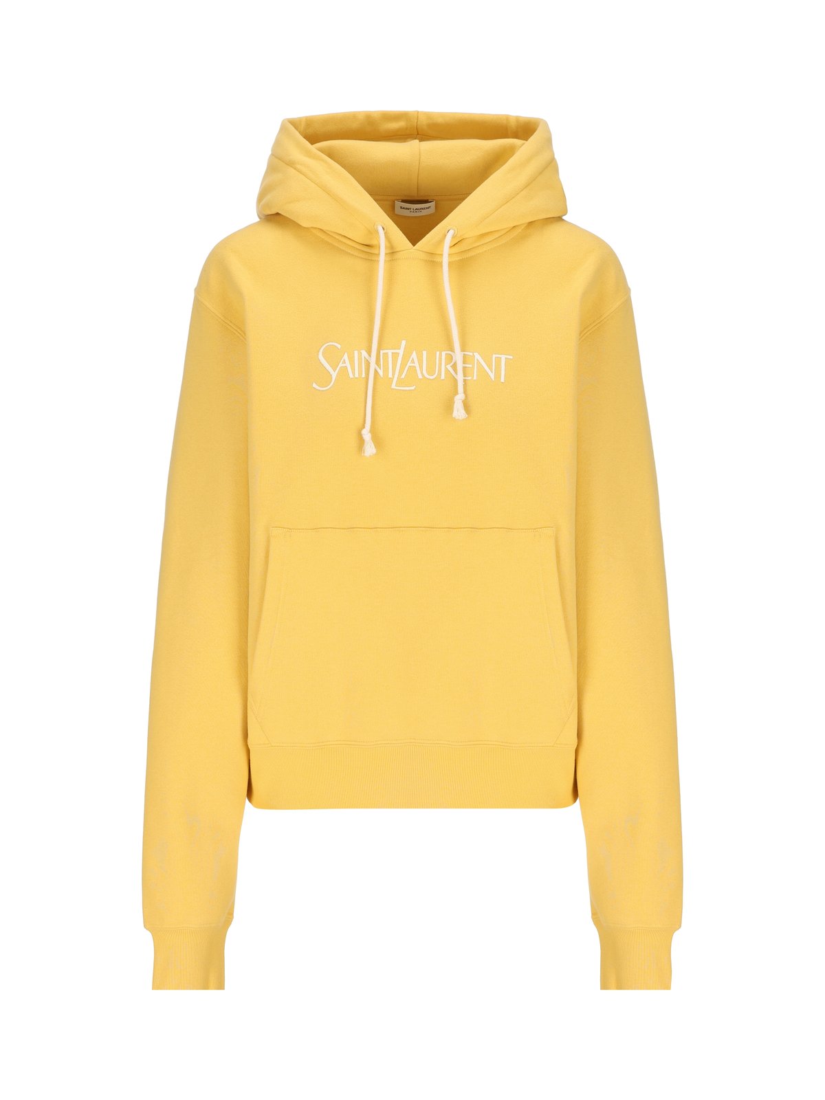 Saint Laurent Logo Embroidered Oversized Hoodie