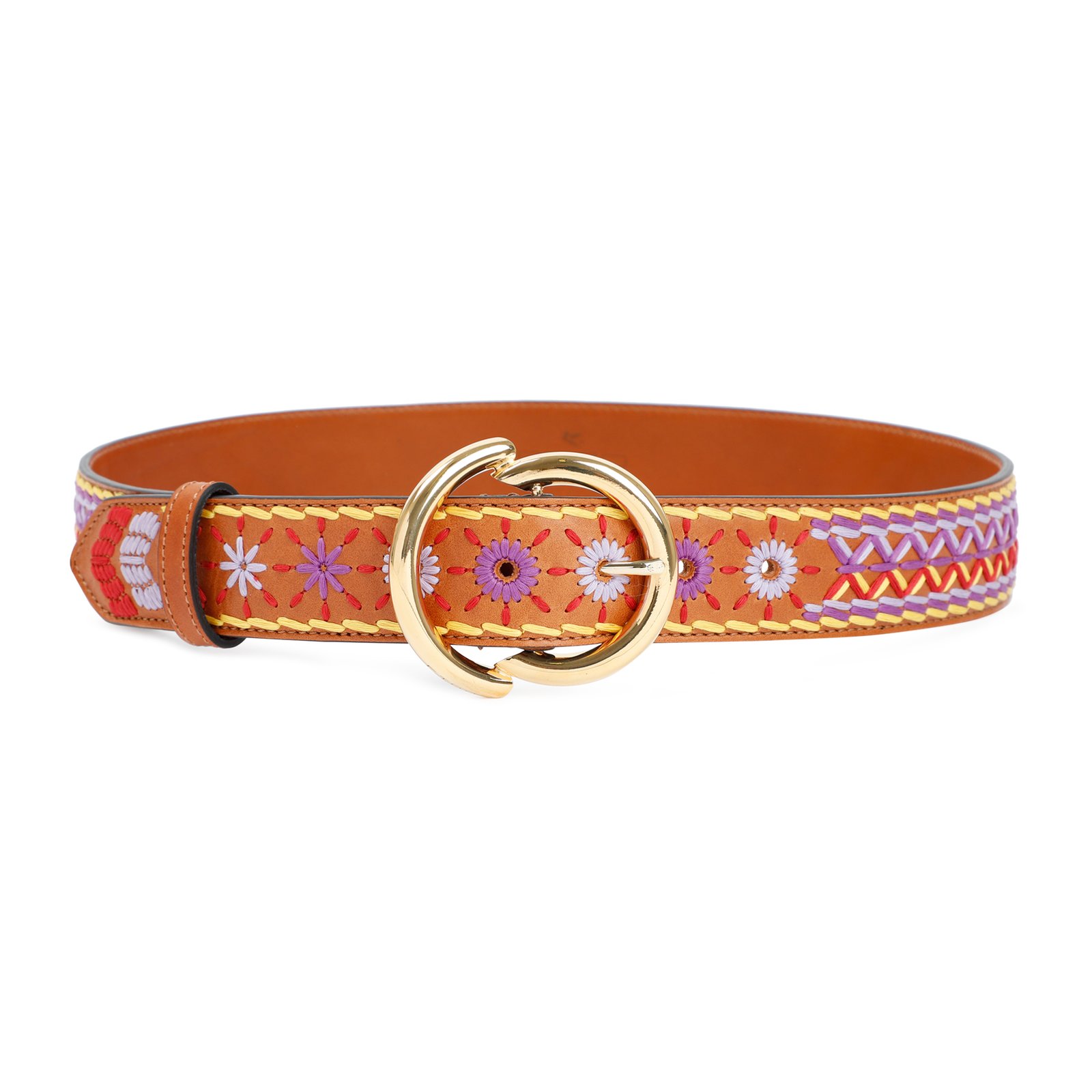 Etro Embroidered-Design Buckle Belt – Cettire