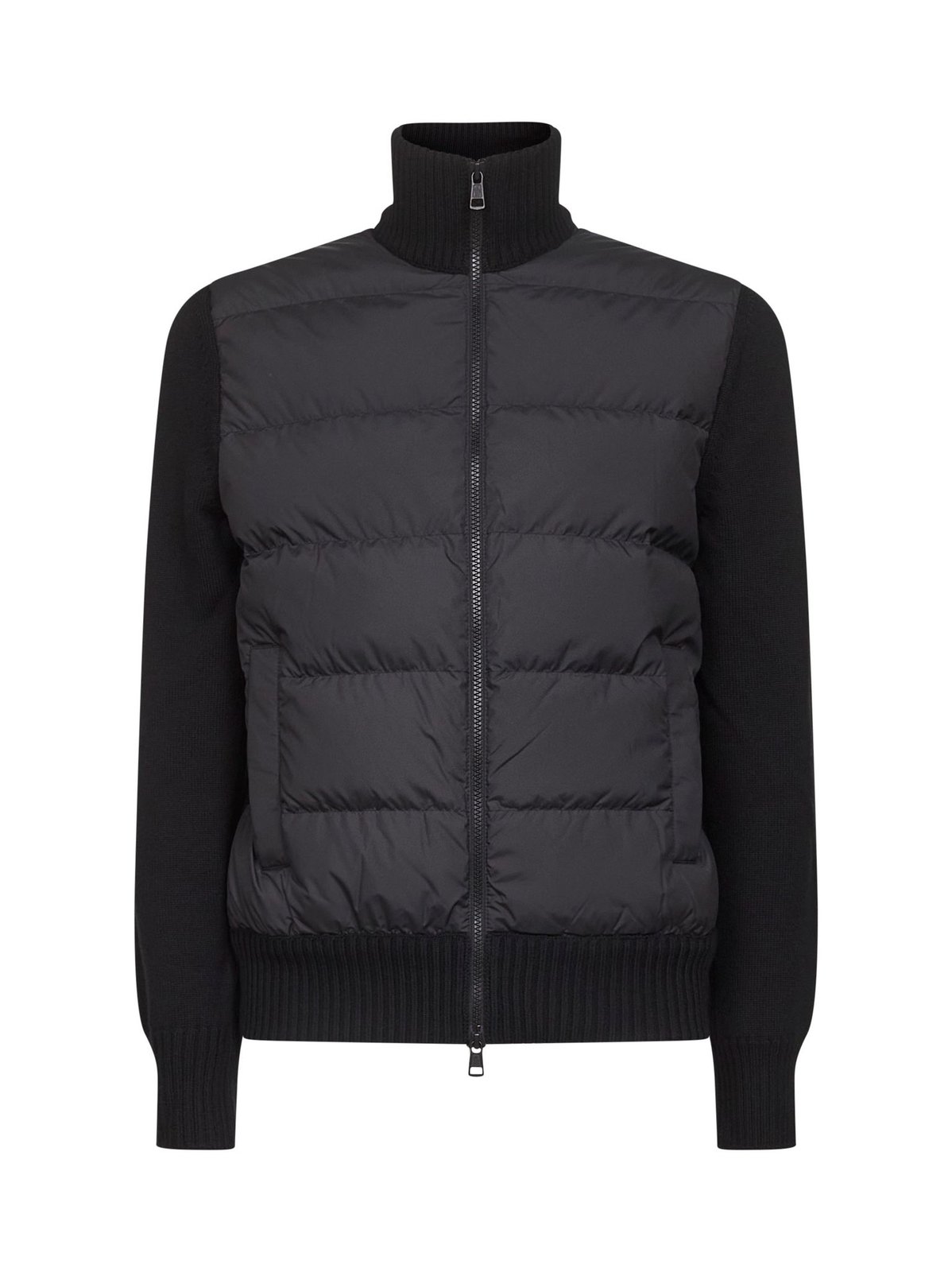 Moncler High Neck Zip-Up Padded Cardigan