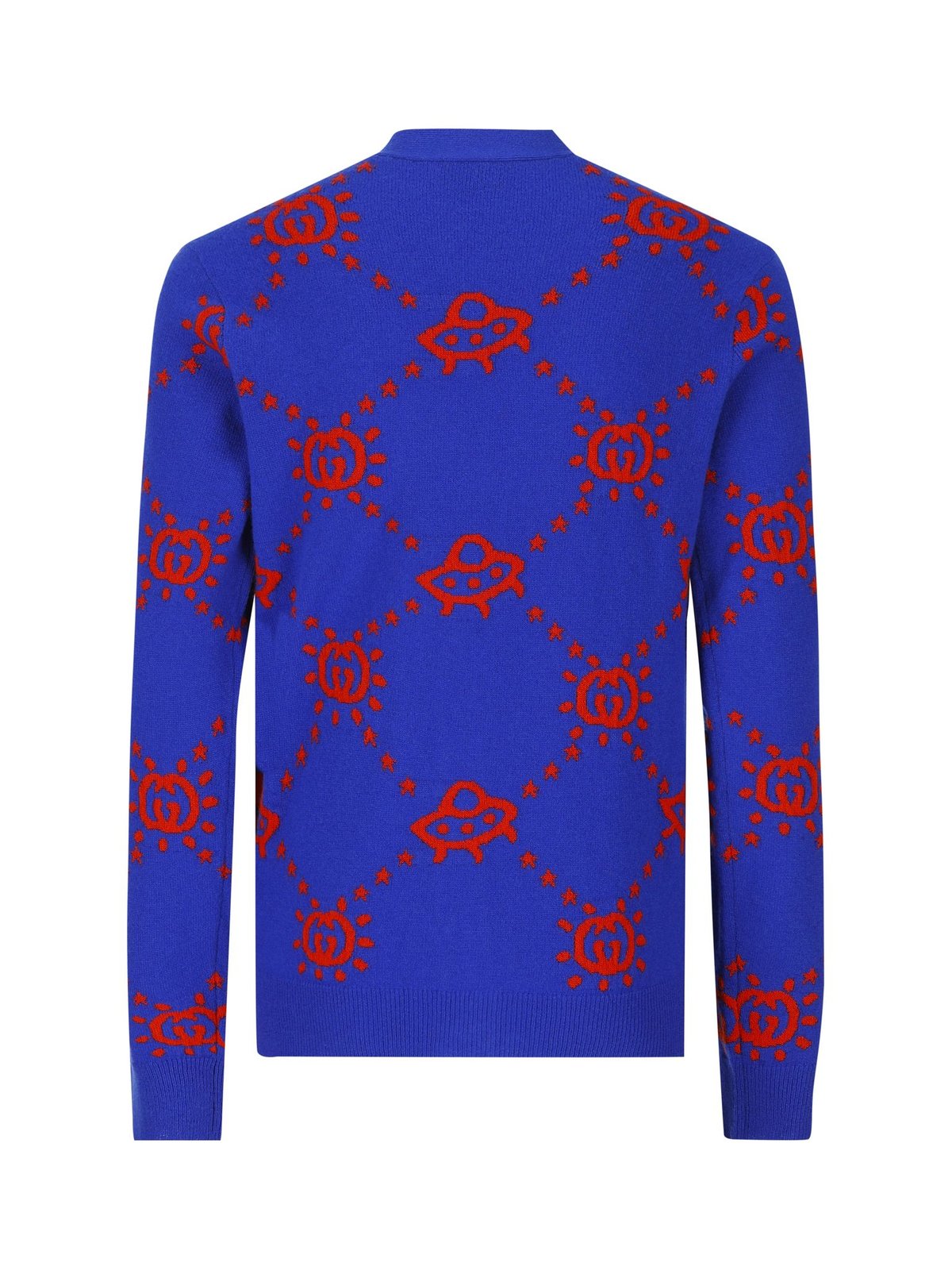 Gucci Kids Interlocking G V-Neck Long-Sleeved Cardigan