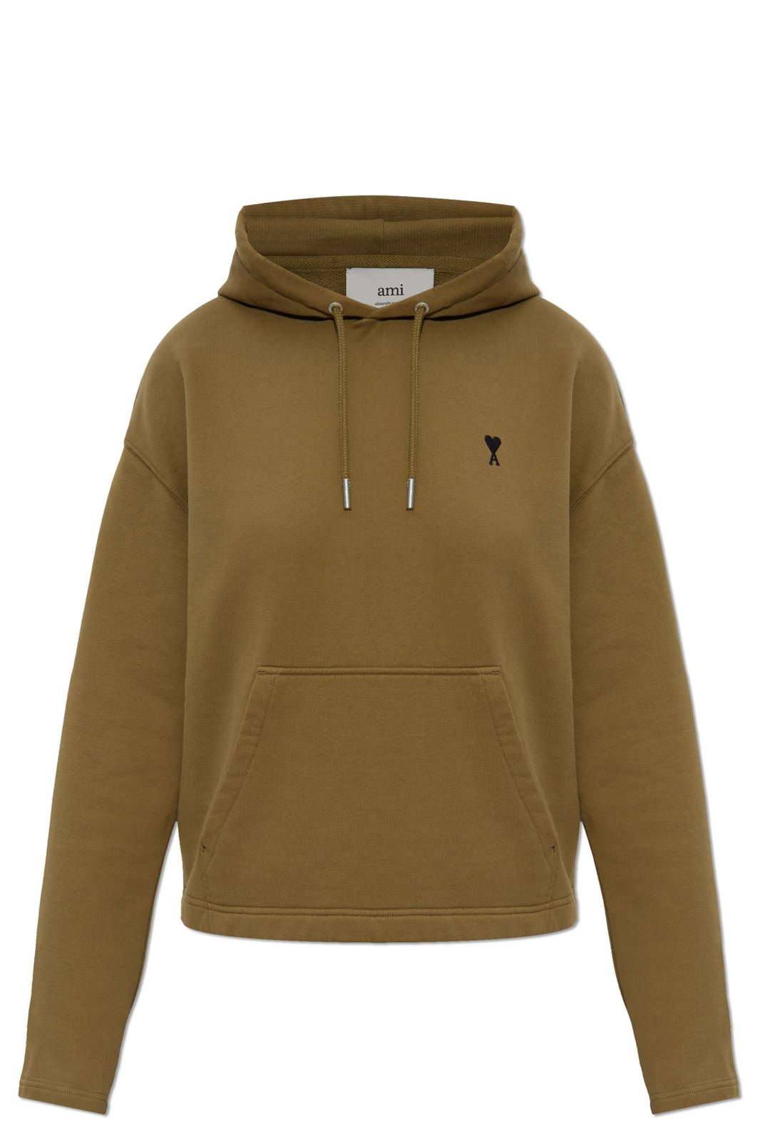 AMI Paris Ami de Coeur Logo Embroidered Hoodie