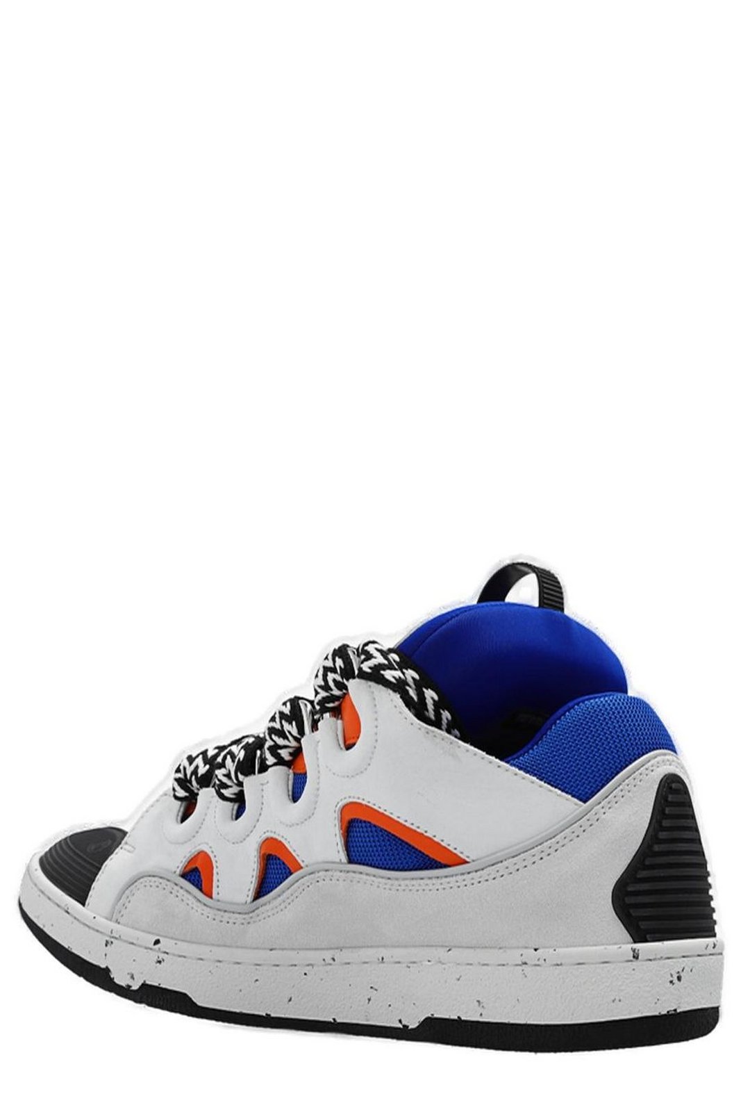 Lanvin Curb Panelled Lace-Up Sneakers