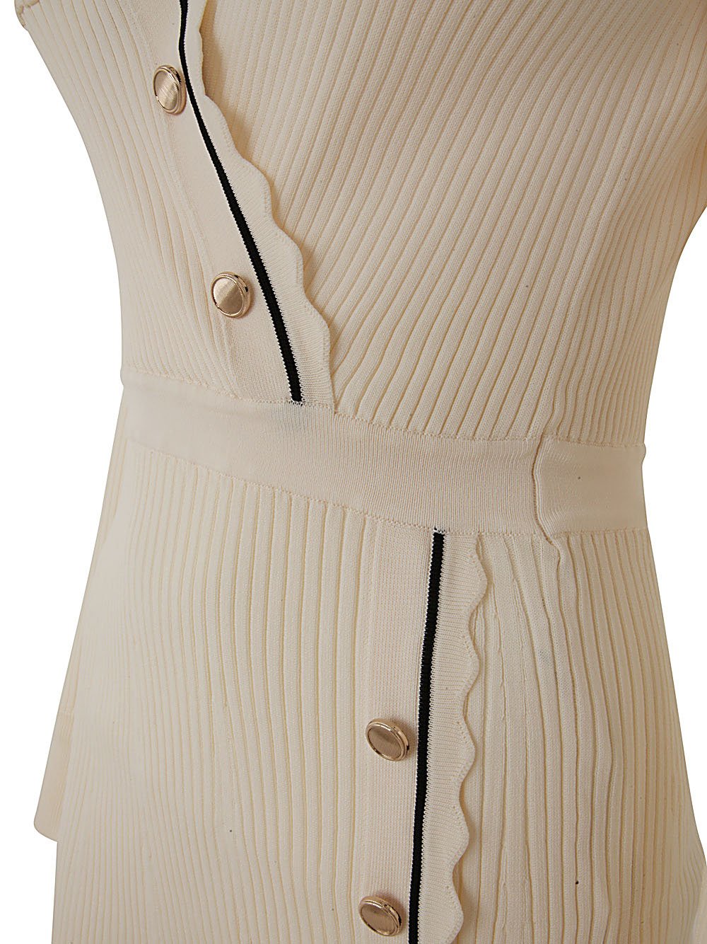 Self-Portrait Contrast Stitch Ribbed Knit Mini Dress Cettire Self-Portrait Contrast Stitch Ribbed Knit Mini Dress Cettire