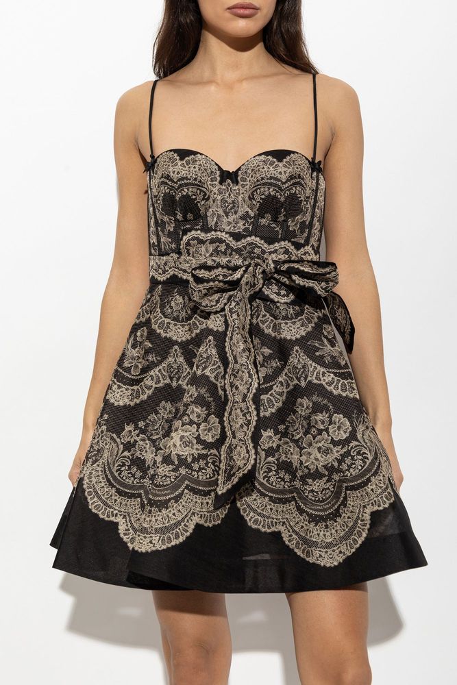 ZIMMERMANN 보우 미니 드레스