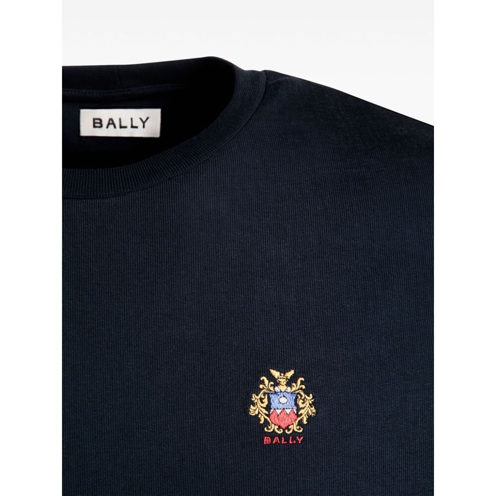 Bally Logo Embroidered Crewneck T-Shirt