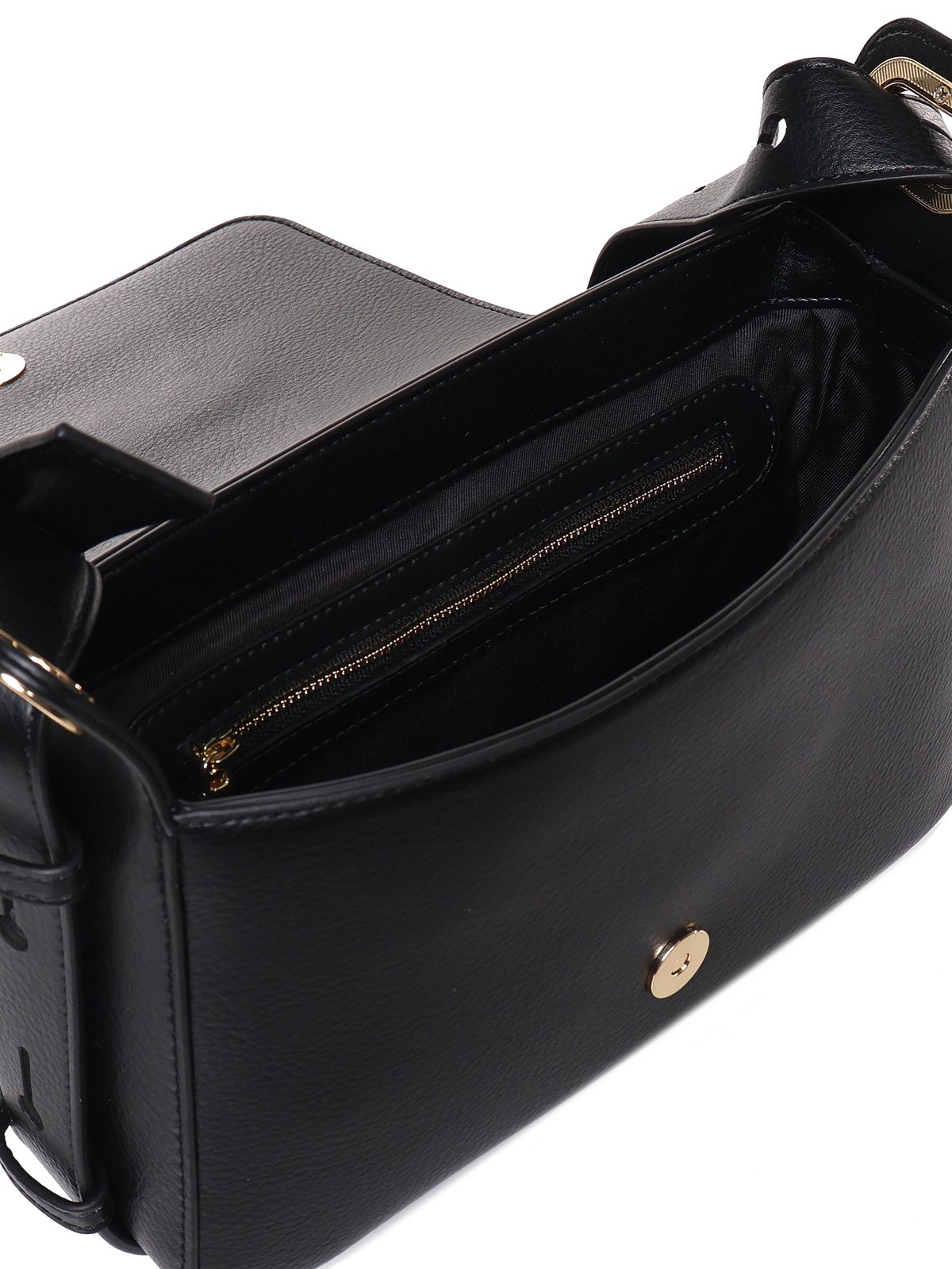 Love Moschino Heart And Logo Plaque Shoulder Bag
