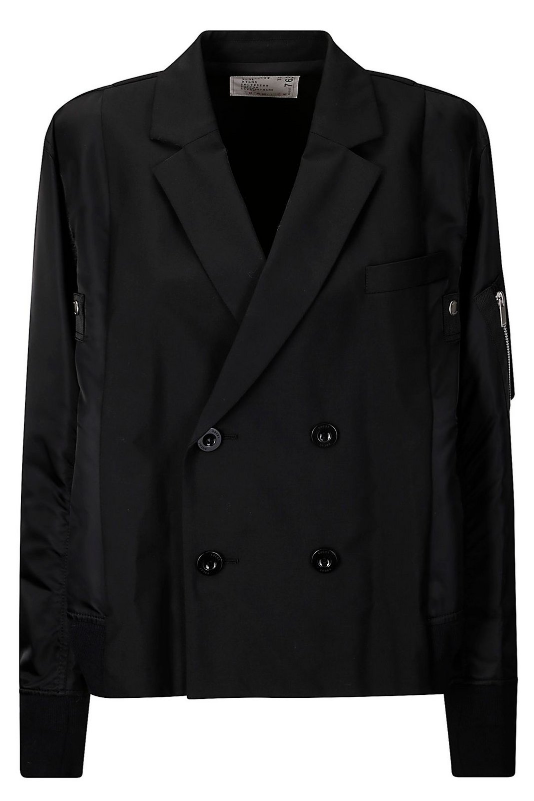 Blazer Low Blazer Sacai Blu Sacai Suiting Bonding Nylon Twill