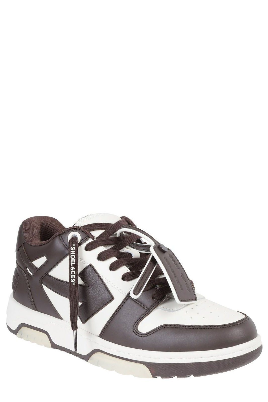 Off-White Out Of Office Round Toe Lace-Up Sneakers