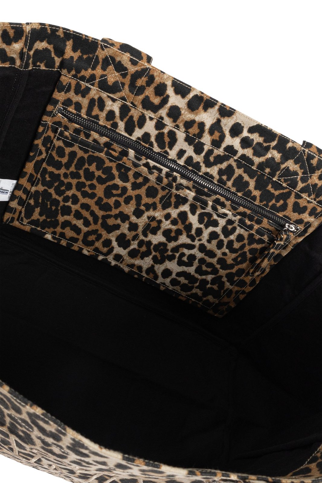 Ganni Leopard-Printed Shopper Bag