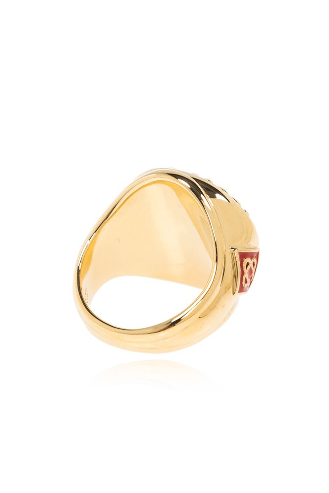 CASABLANCA SPORTS MEDALLION RING エナメル ラウンドリンスゴ Sports Medallion Ring | Casablanca Paris