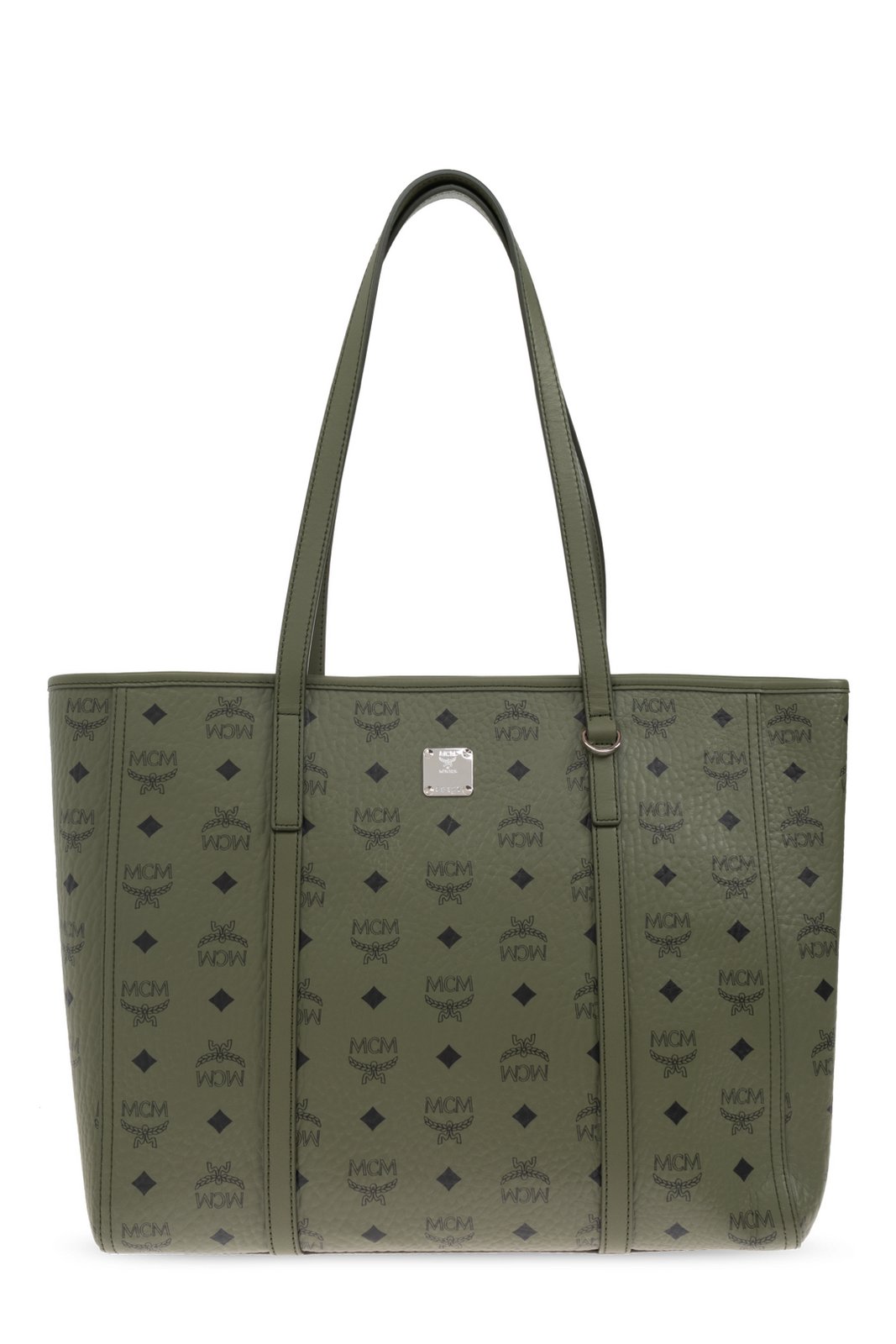 MCM Logo Printed Shopper Bag