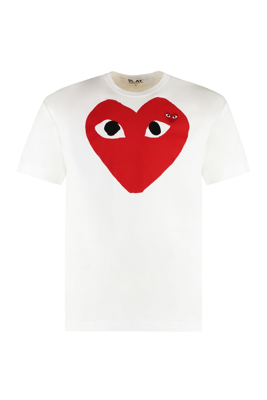 Comme des Garçons Play Heart Logo Printed Crewneck T-Shirt