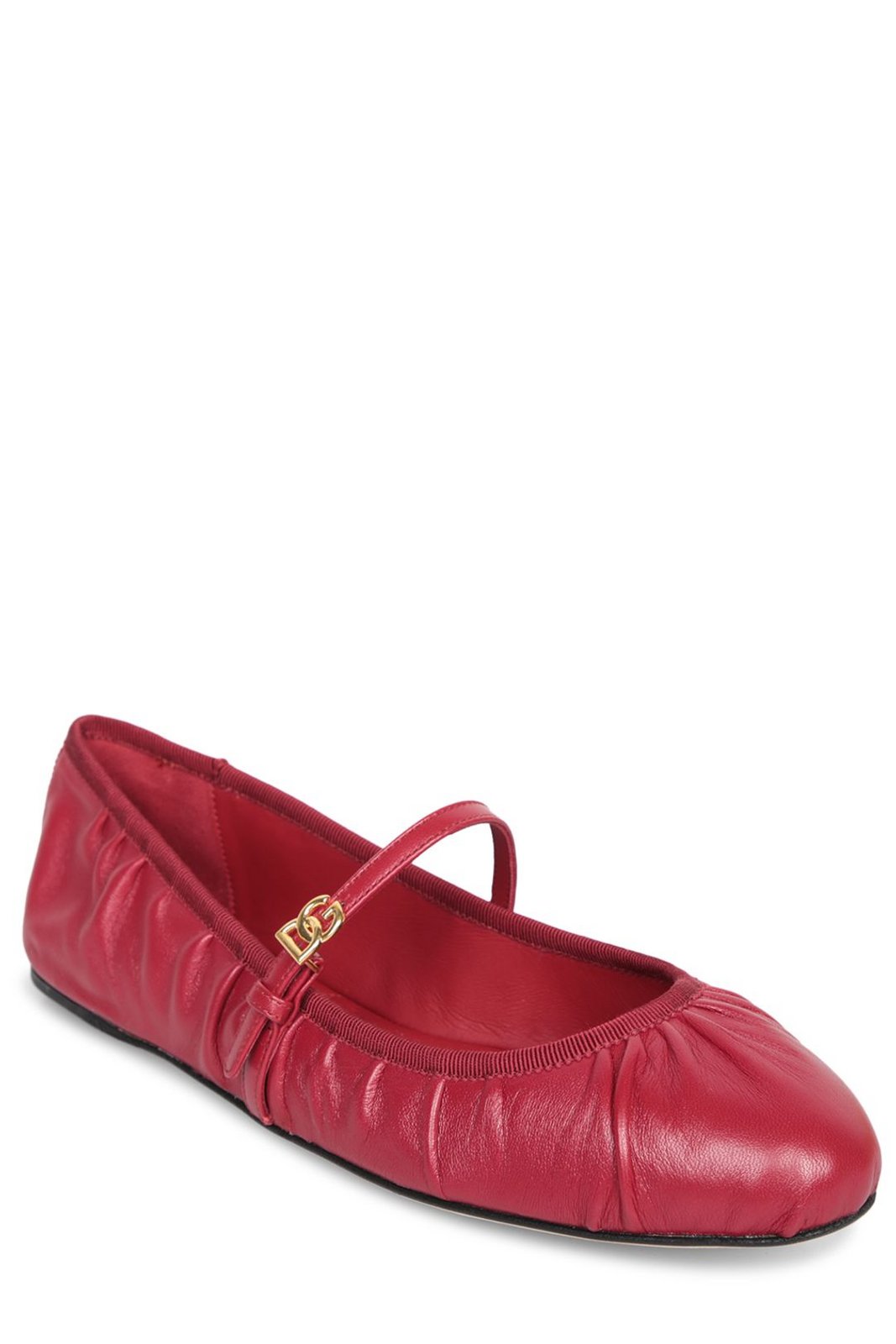 Dolce & Gabbana DG Logo Plaque Ballet Flats