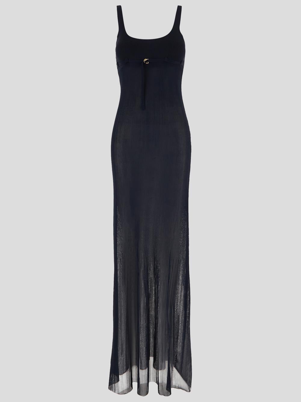 jacquemus belted long knit dress Belted Long Knit Dress