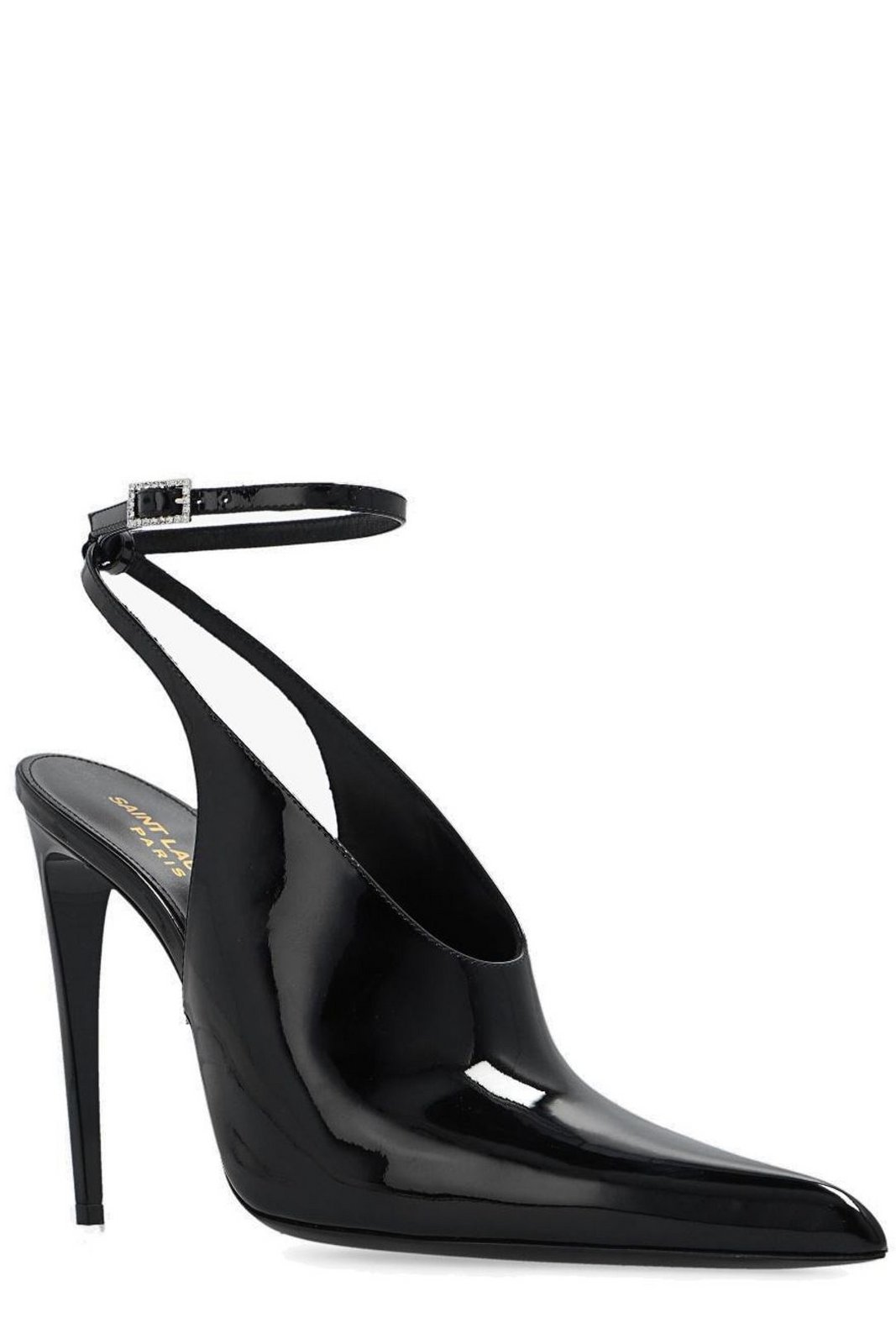pulp slingback pumps in patent leather