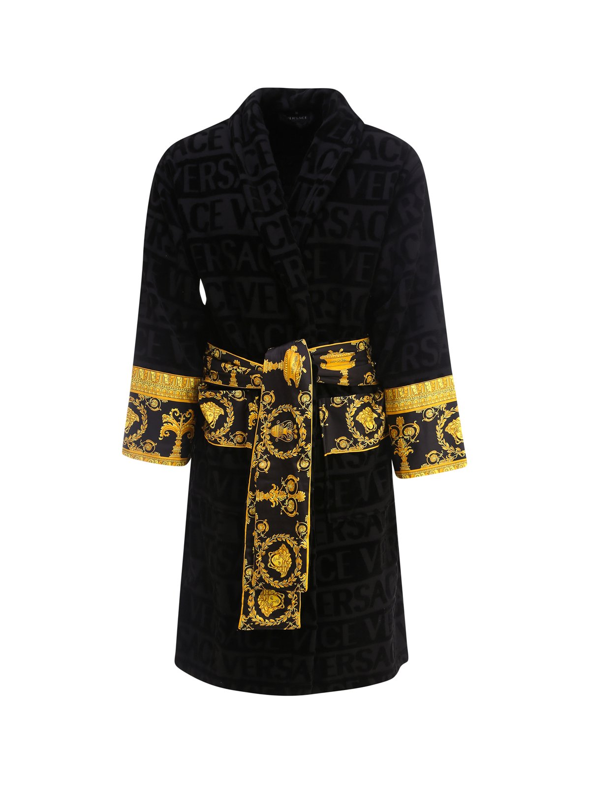 Versace I Love Baroque Belted Bathrobe
