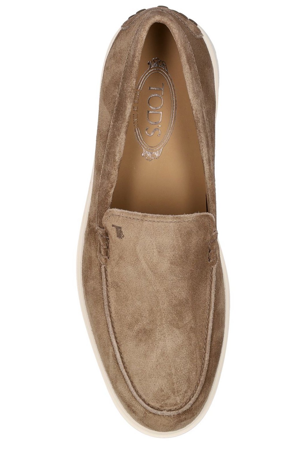 Tod's Round Toe Slip-On Loafers