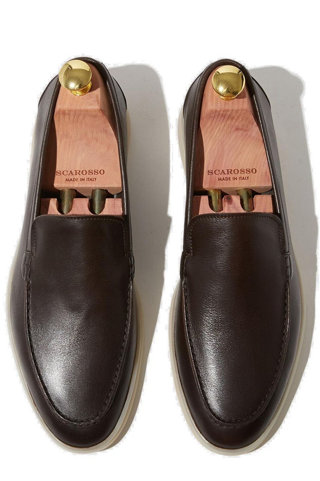 Scarosso Ludovico Round-Toe Slip-On Loafers