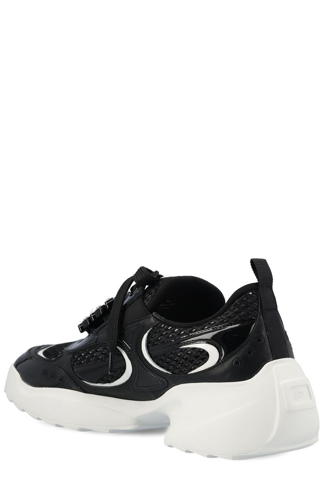 Roger Vivier Embellished Lace-Up Sneakers