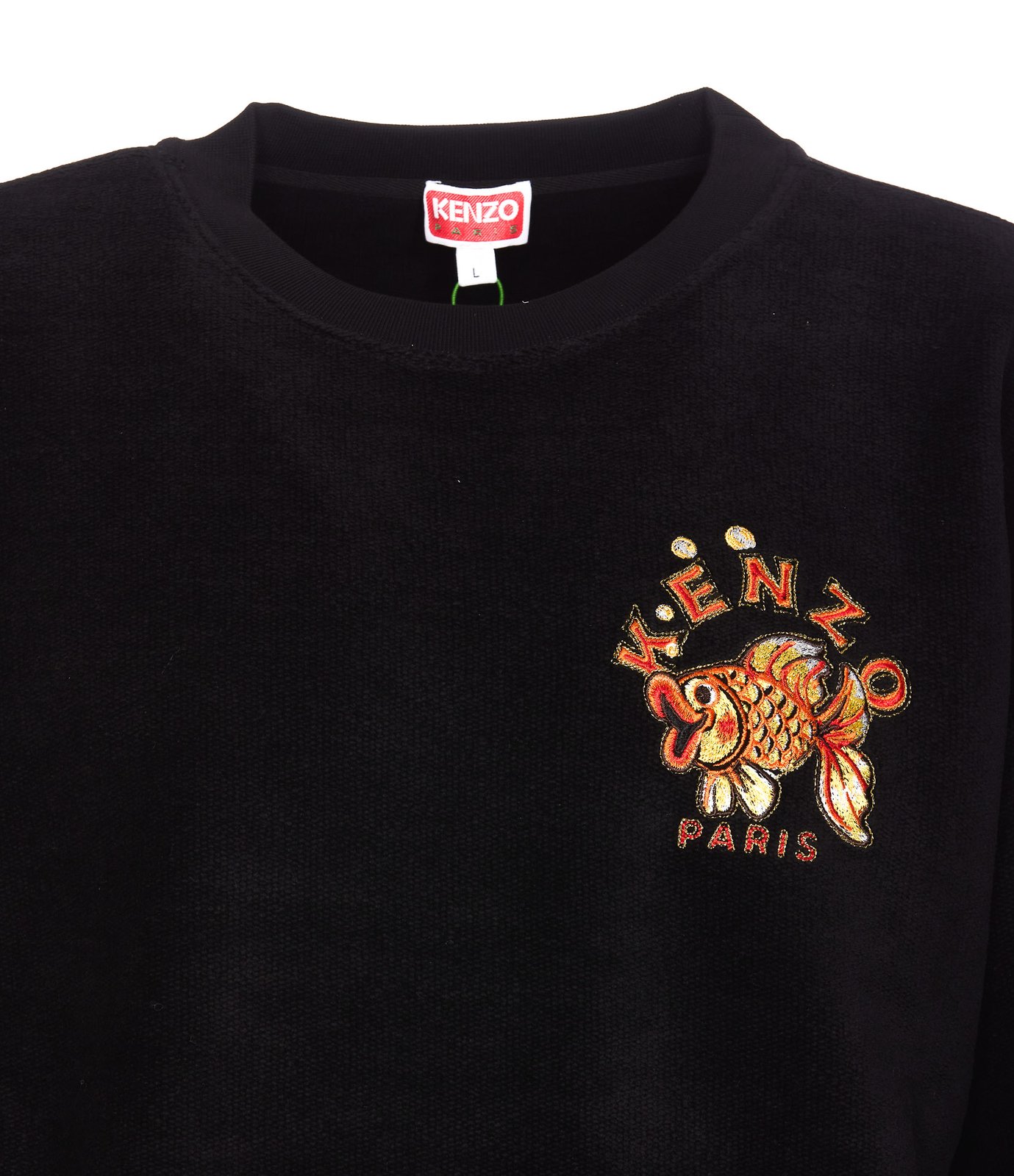 KENZO 金魚刺繍クルーネックスウェットシャツ