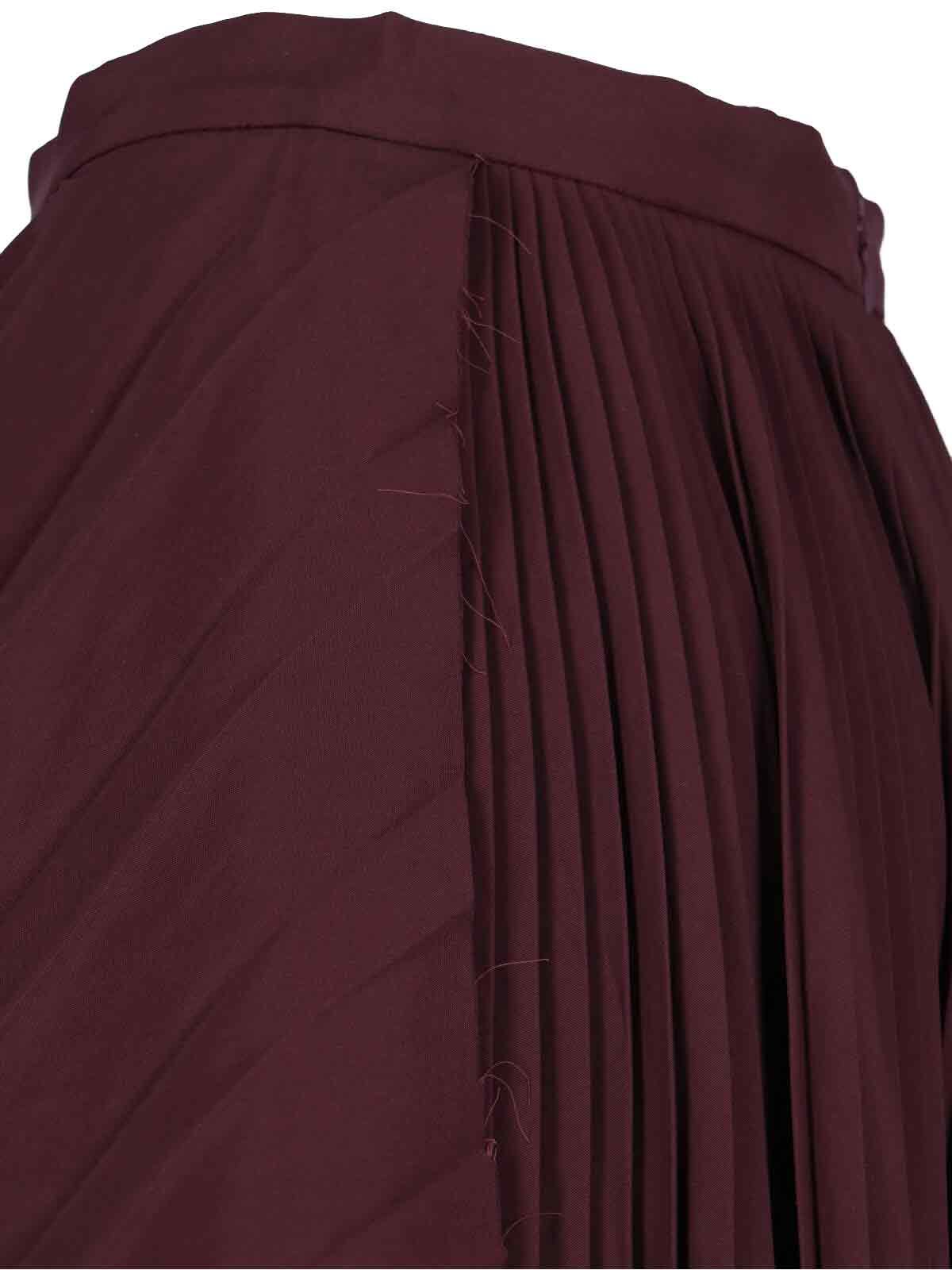 Alexander McQueen Asymmetric Pleated Skirt – Cettire