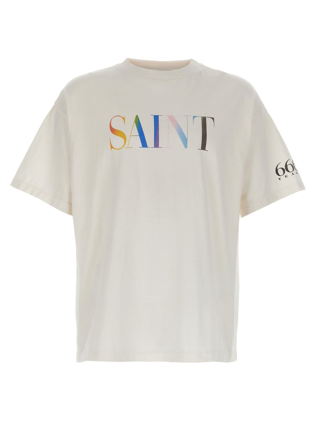 SAINT MXXXXXX Rainbow Saint Printed Crewneck T-Shirt