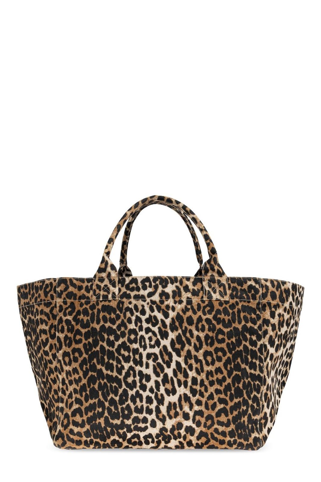 Ganni Leopard-Printed Shopper Bag