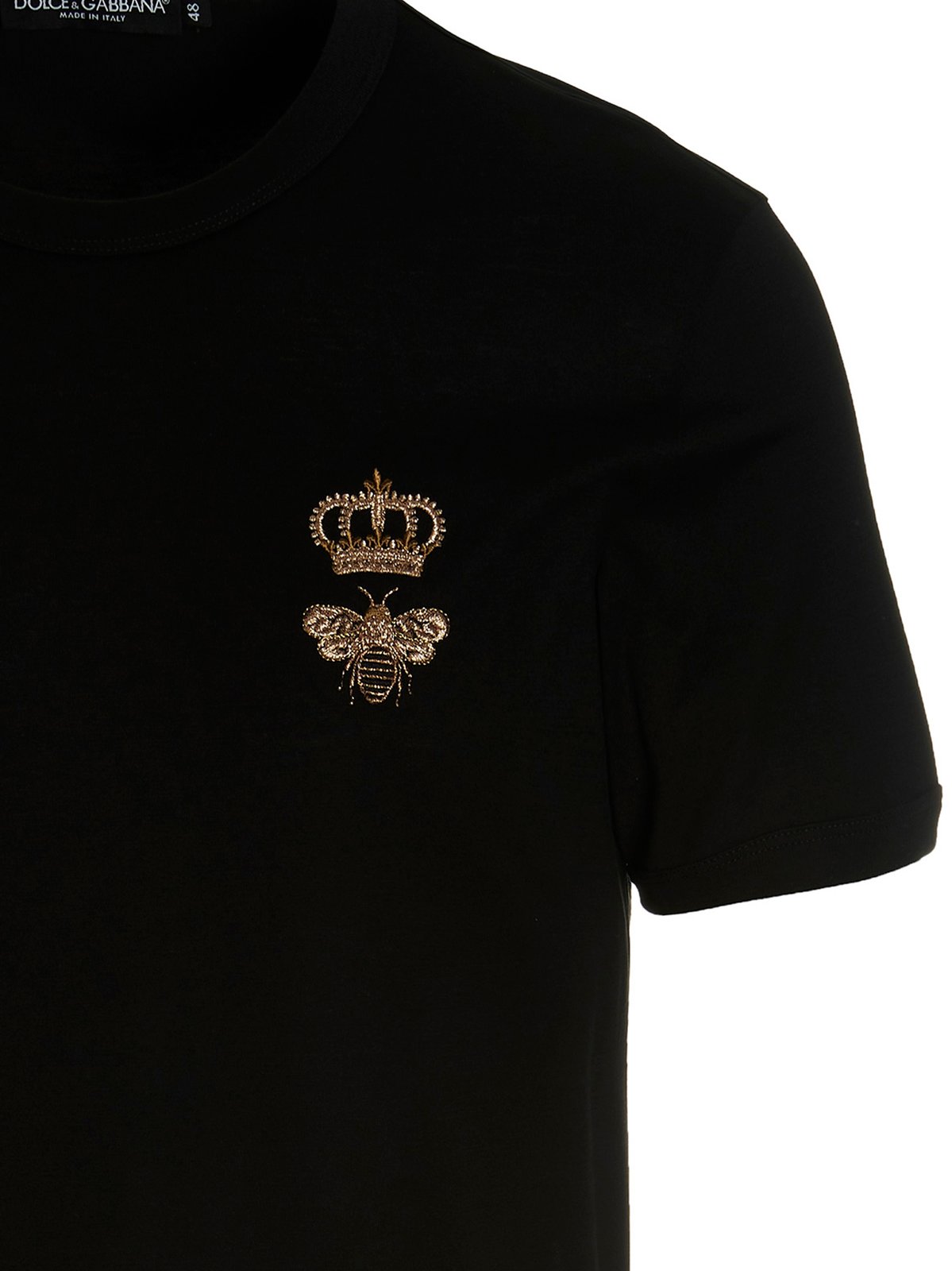 Dolce & Gabbana Sicily Crown Embroidered T-Shirt
