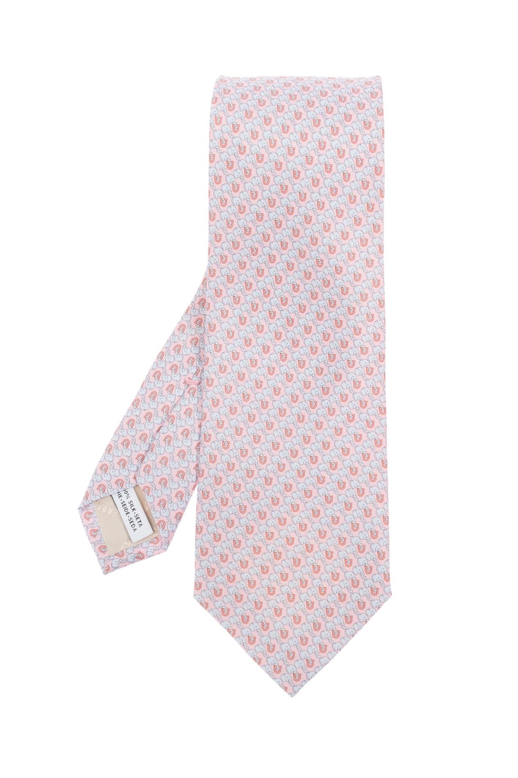 Ferragamo Elephant Printed Tie