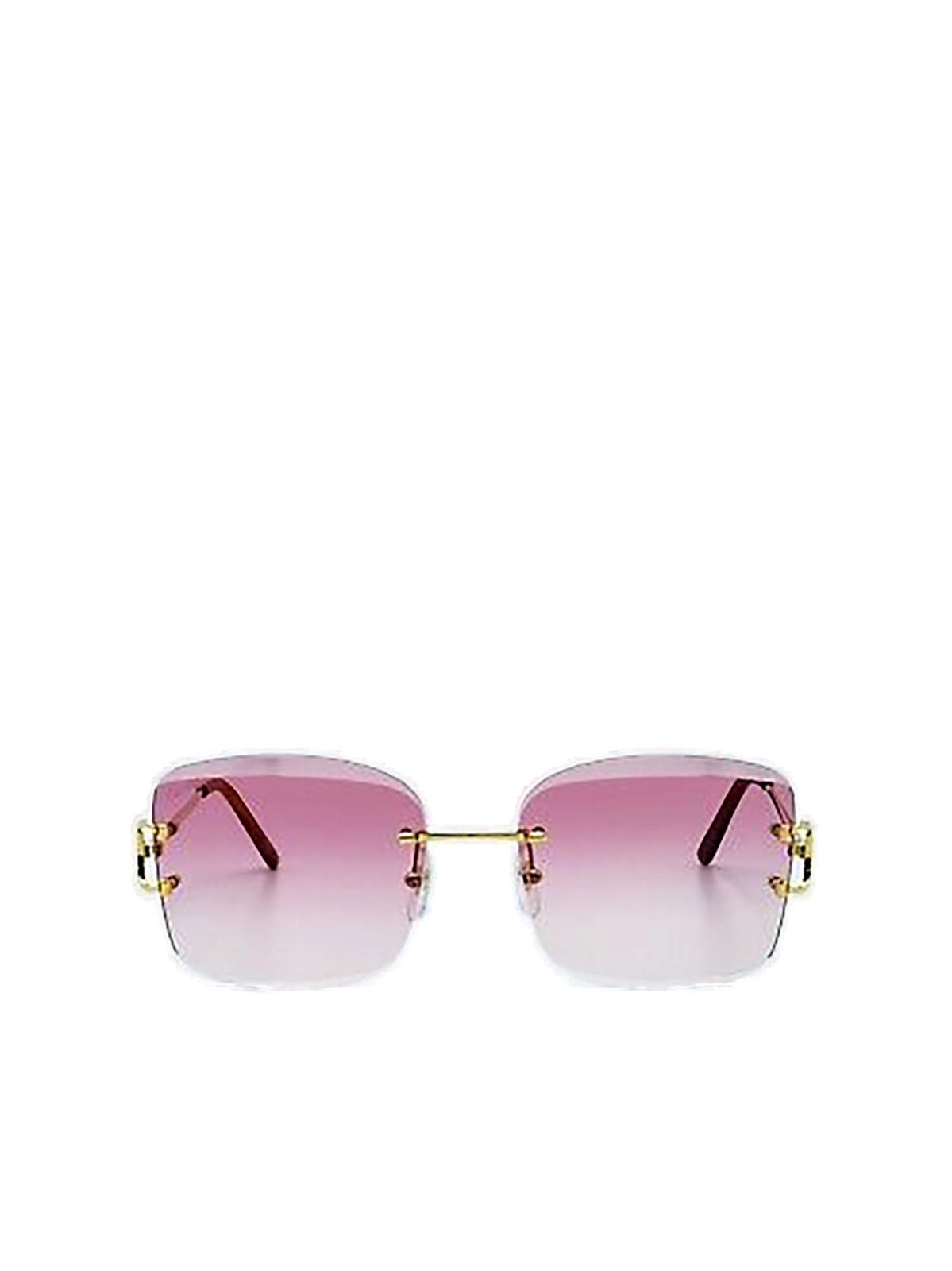 Cartier Square Rimless Sunglasses