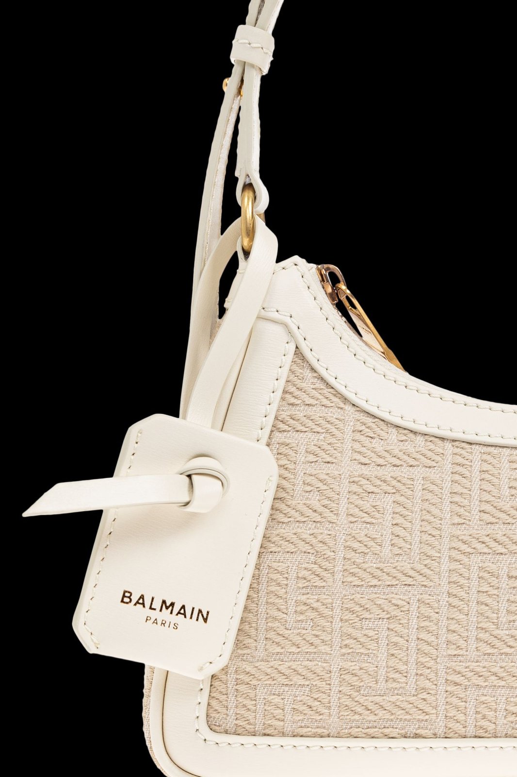 Balmain Monogram Jacquard B-Army Shoulder Bag