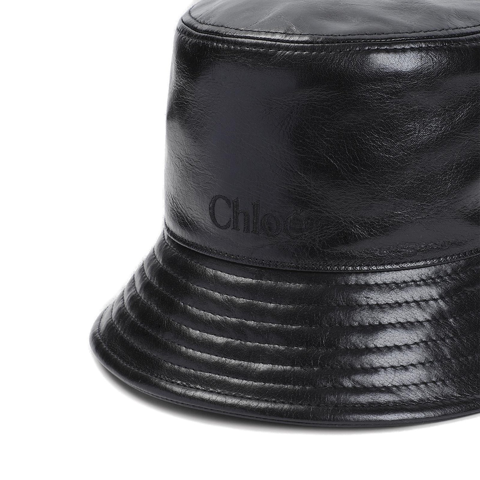 クロエ Chloe Leather Bucket Hat Chloé Leather Bucket Hat – Cettire