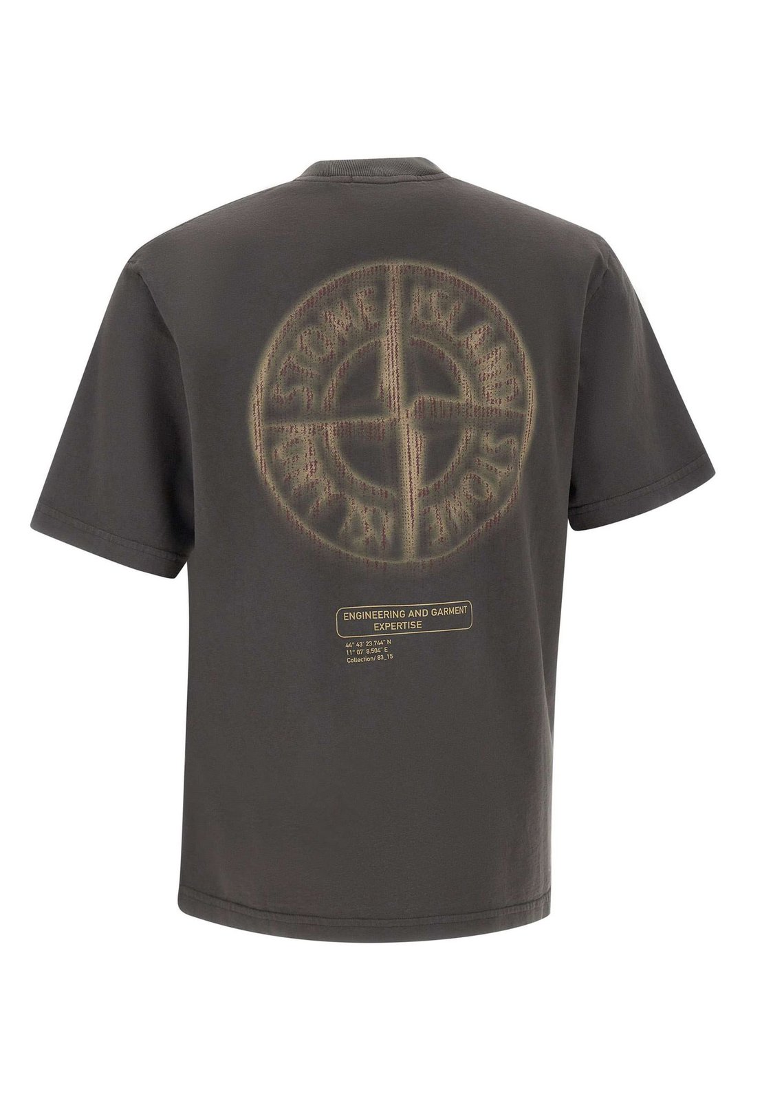 Stone Island Compass Printed Crewneck T-Shirt