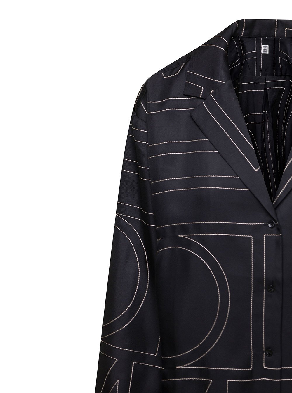 Totême Monogram Embroidered Long Sleeved Shirt