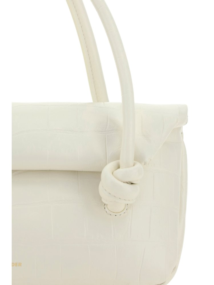 Jil Sander スモール ノットディテール エンボス ショルダー バッグ