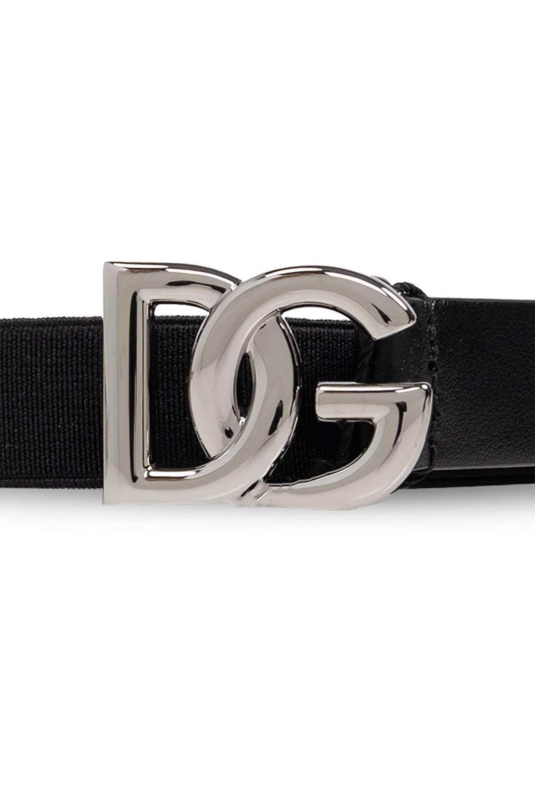 Dolce & Gabbana Kids DG Logo Plaque Buckle Belt