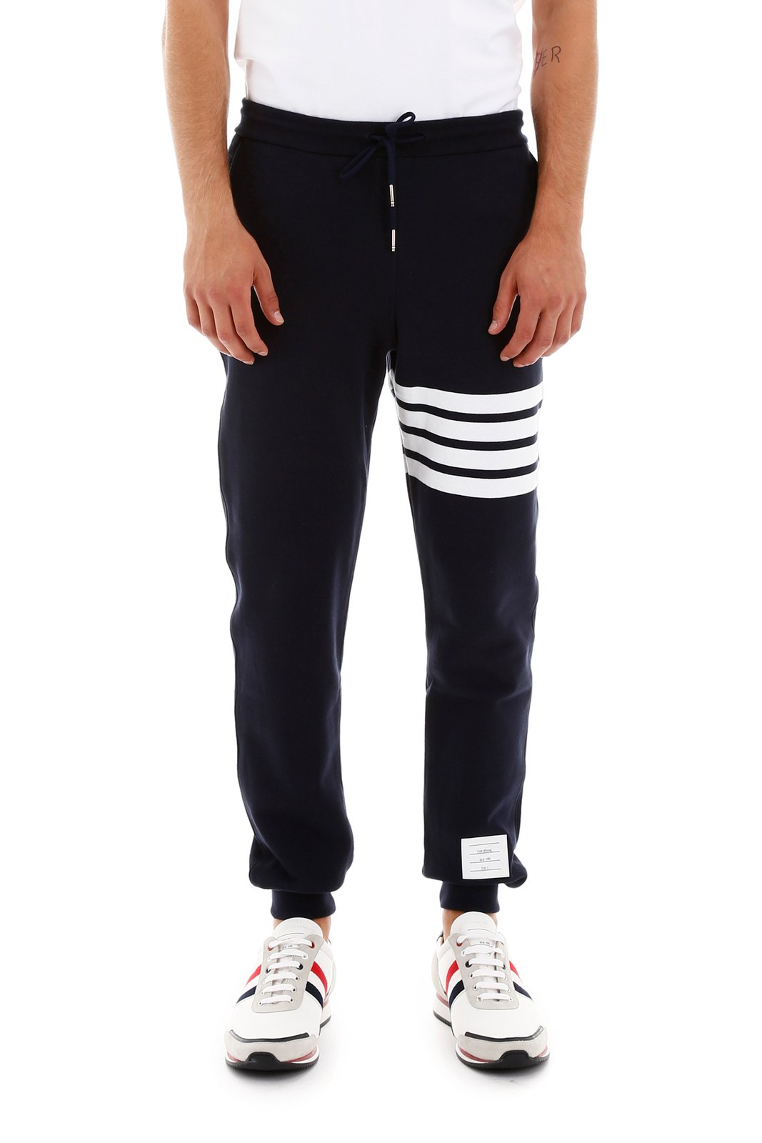 Thom Browne 4-Bar Striped Sweatpants