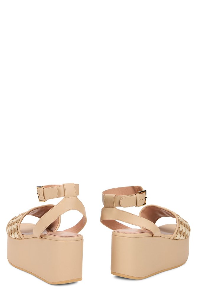 ALBERTA FERRETTI 우븐 플랫폼 샌들