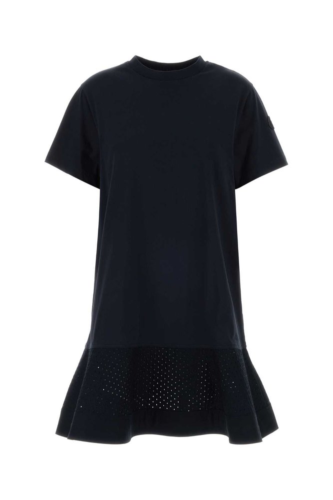 moncler t shirt dress Moncler Cotton Blend Mini T-shirt Dress, Women, White, Size: L