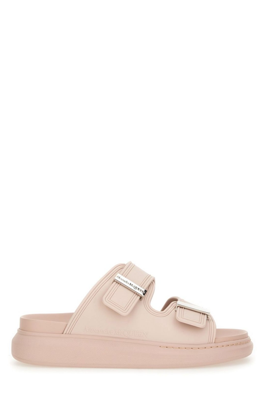 Alexander McQueen Double Strap Slip-On Sandals