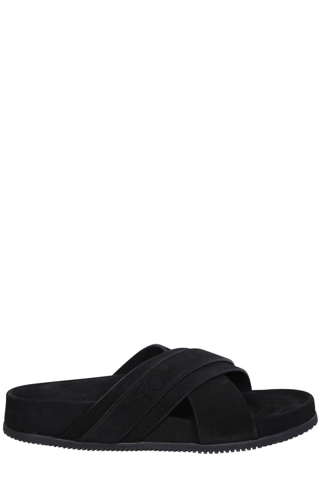 【関税込み】TOM FORD ブラック Brighton ビーチサンダル TOM FORD Croc-Embossed Brighton Sandals | Harrods US