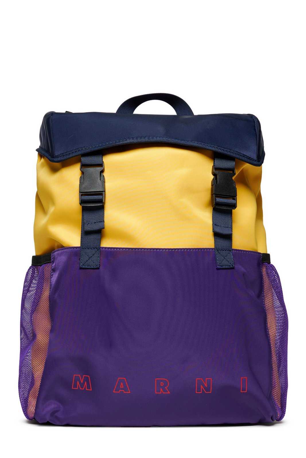 Marni Kids Colour-Block Foldover Top Backpack