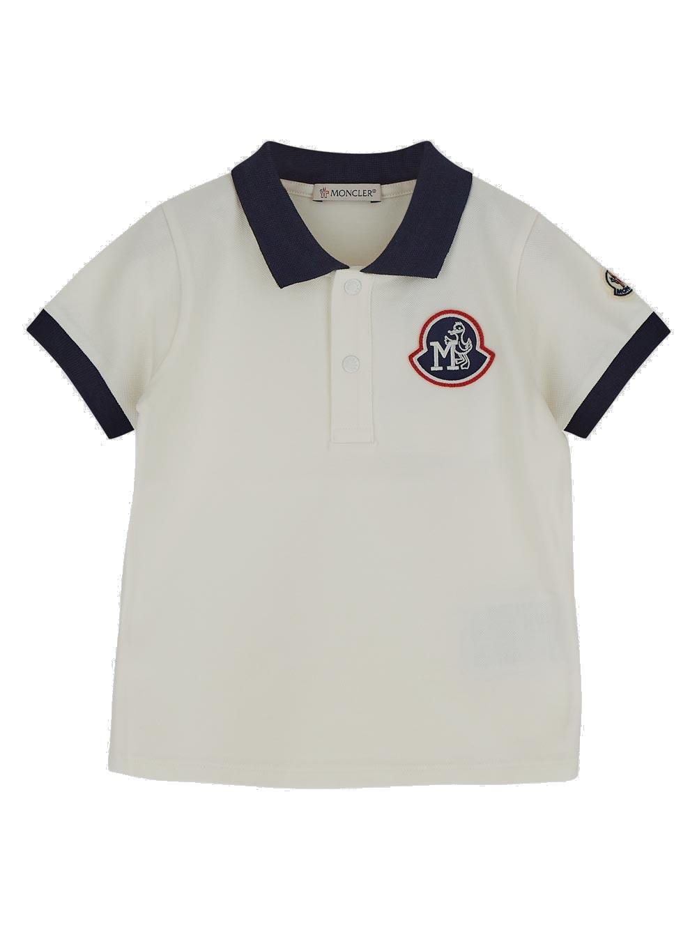 Moncler Enfant Logo-Patch Polo Shirt