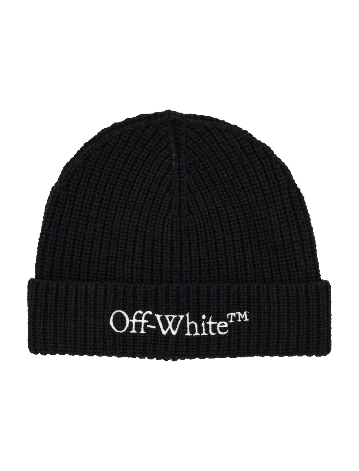 Off-White Logo Embroidered Beanie